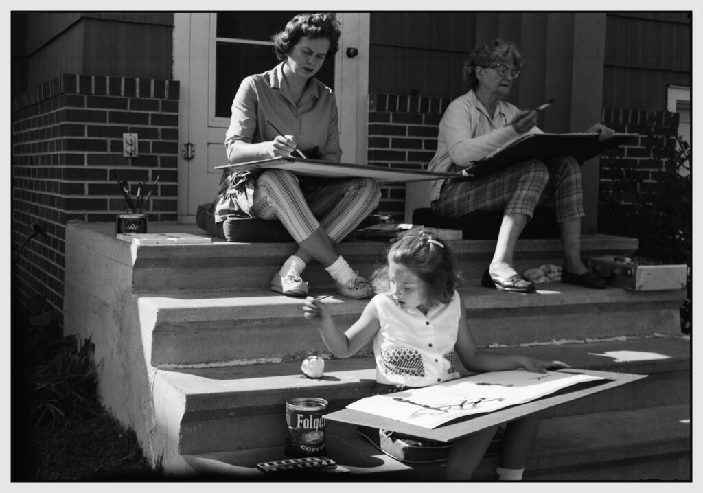 Lynda Hoffman-Snodgrass with her mother Elaine Hoffman and grandmother Magda Patterson